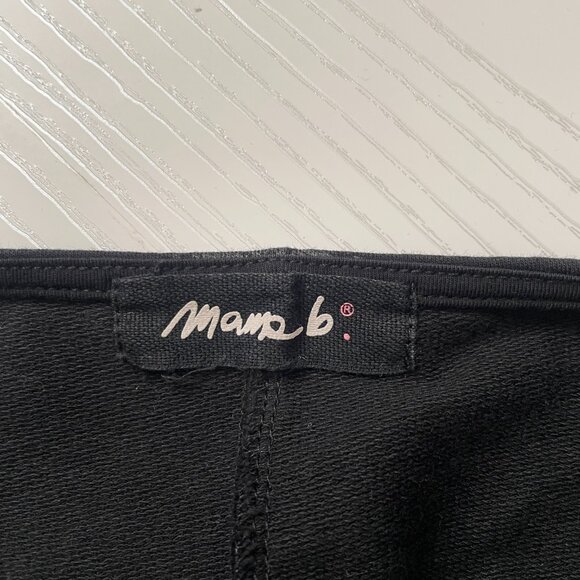 Mama B Womens XL Dress Black Italy Dot Oversized Lagenlook Pocket Short Sleeve - Picture 4 of 7